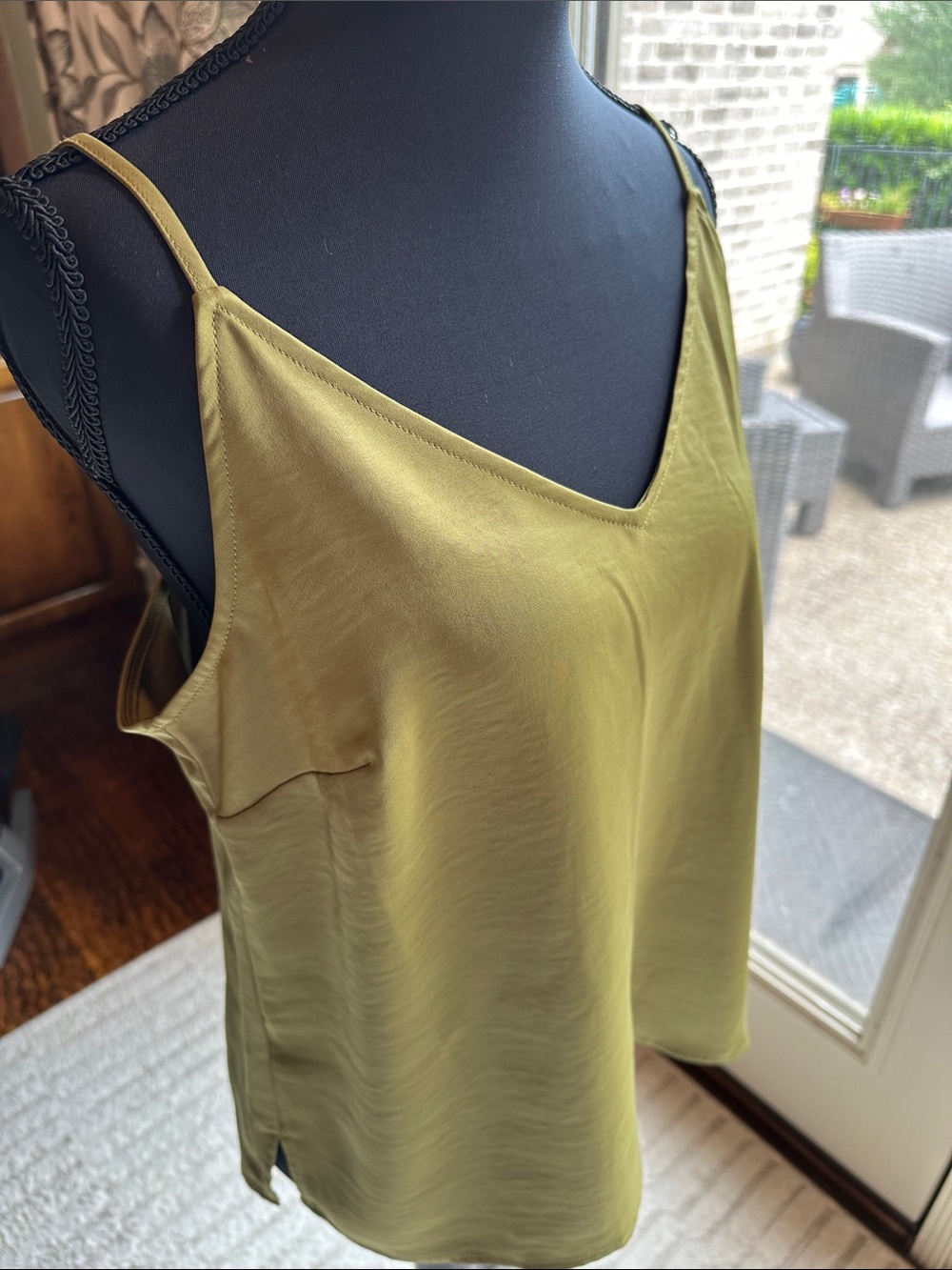 a new day Olive Satin V-Neck Cami